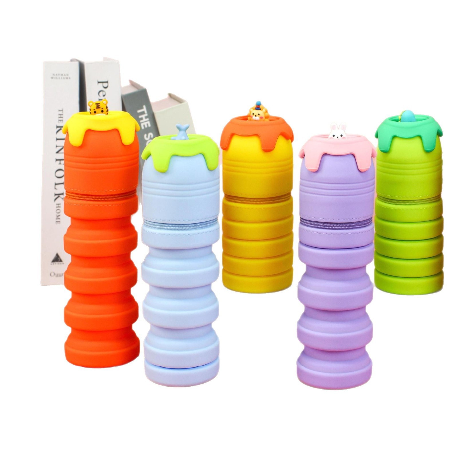 Foldable Silicone Pencil Case