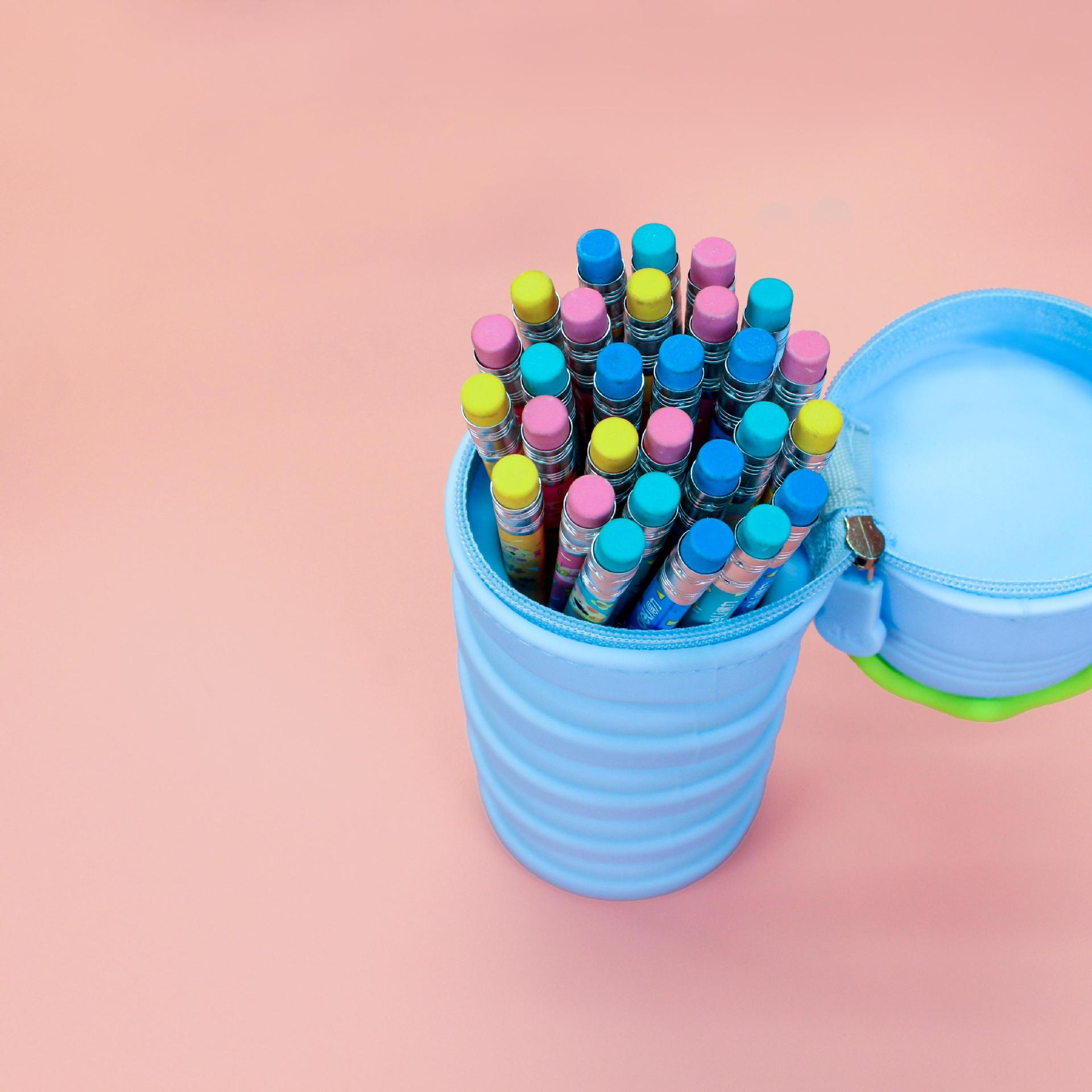 Foldable Silicone Pencil Case