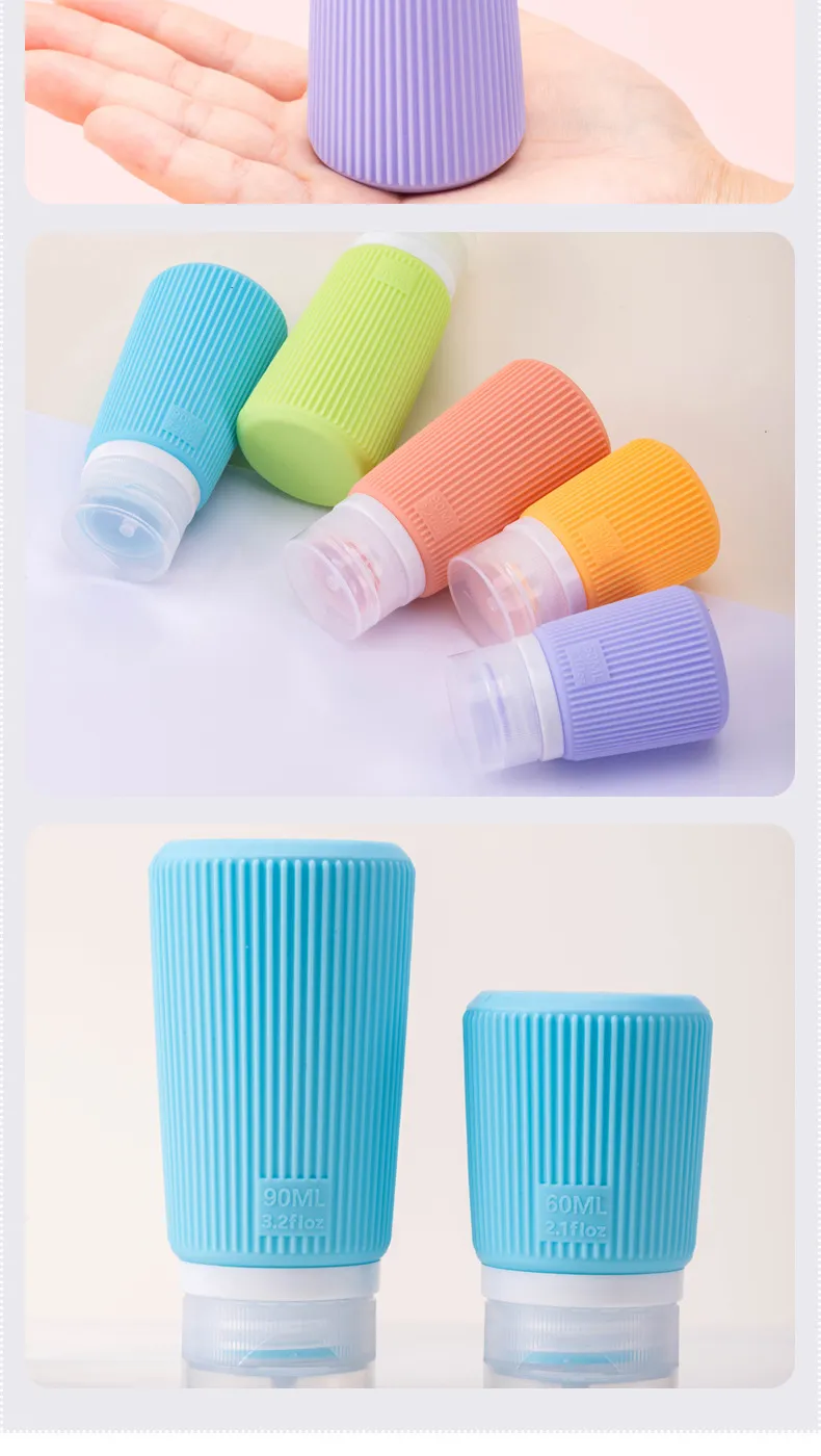 Silicone dispensing bottles