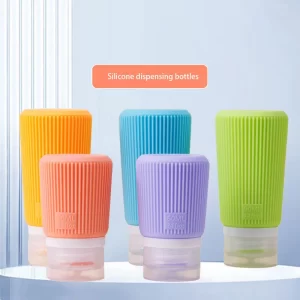 Silicone dispensing bottles