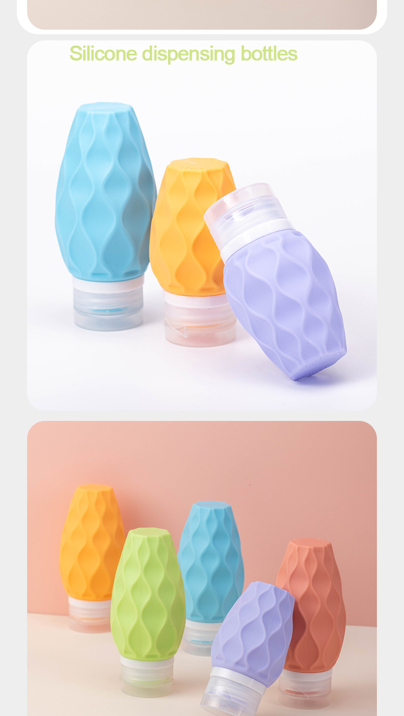 Silicone dispensing bottles