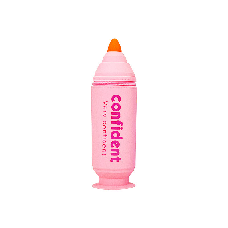 Silicone pen container