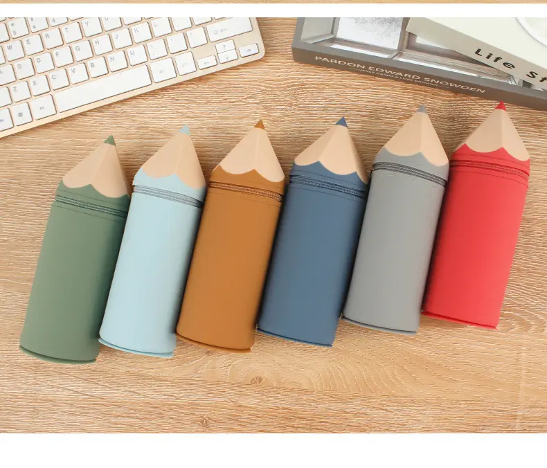 silicone pencil case for desk
