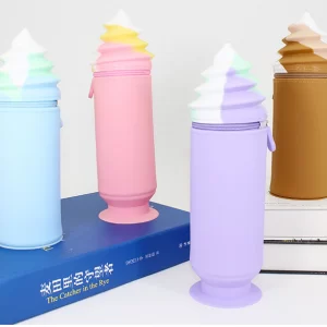 Zipper Silicone pencil case