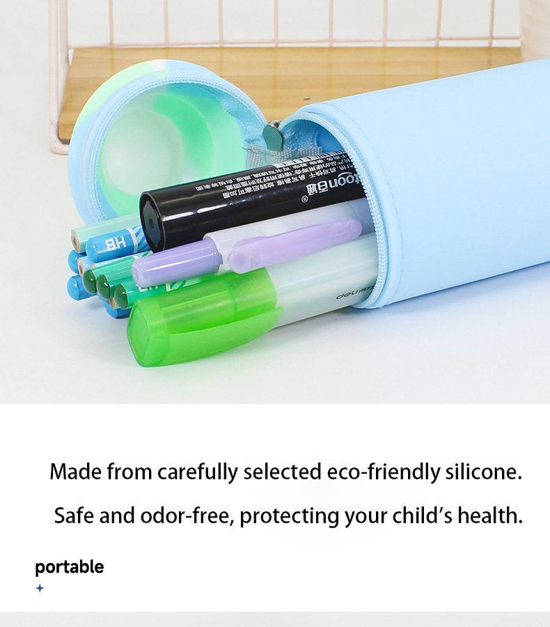 Silicone pencil case