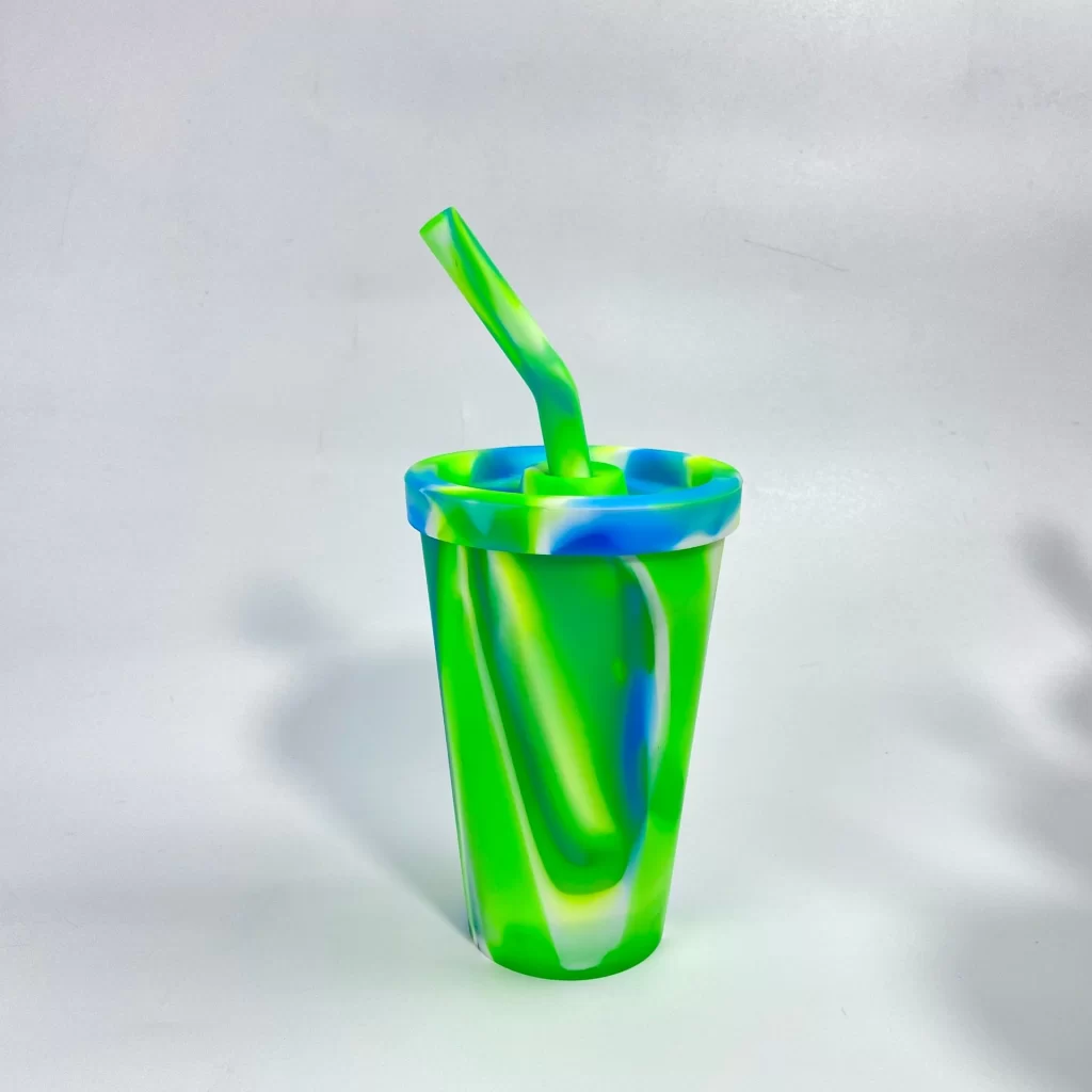 silicone straw cups