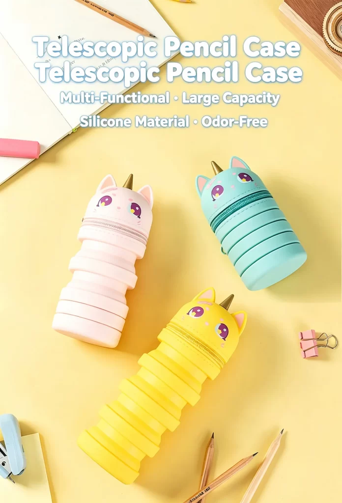 foldable silicone pen holder