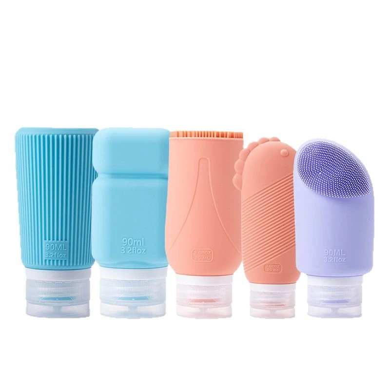 silicone squeeze travel bottles for toiletries